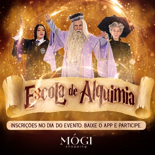 “Escola de Alquimia” traz mundo da magia ao Mogi Shopping